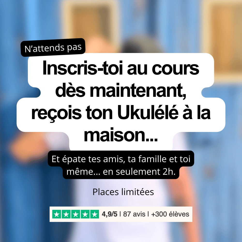 Vos accès au cours incroyable - L'école du Ukulélé