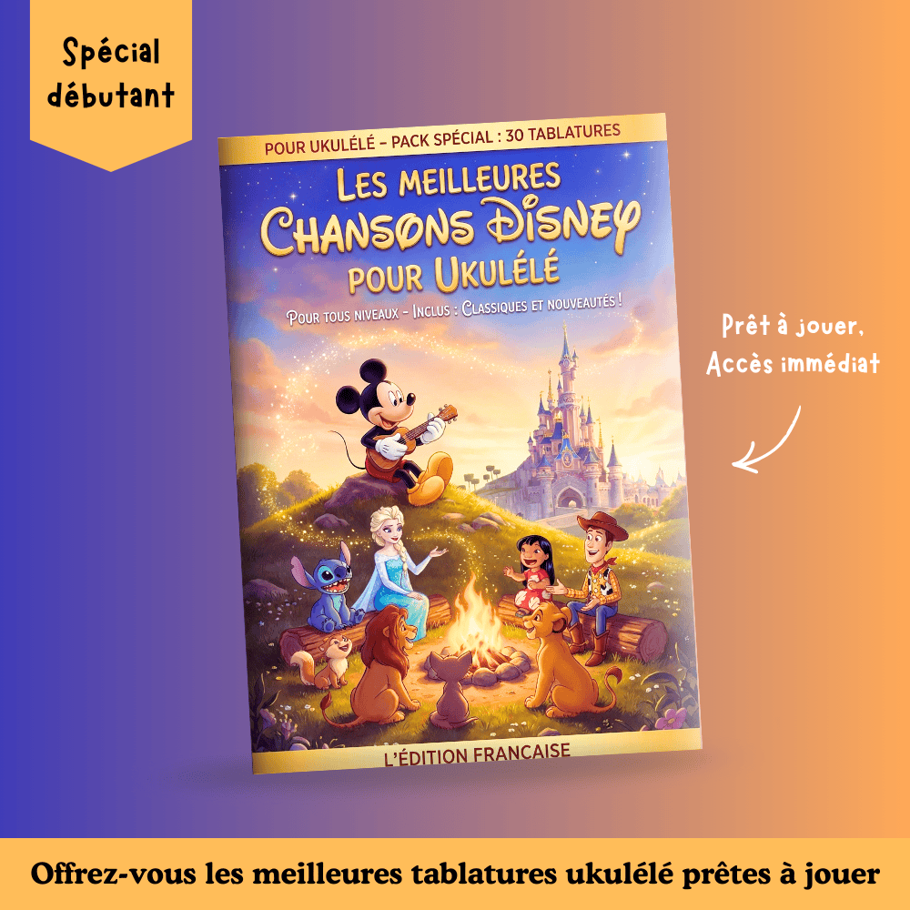 30 tablatures Ukulélé spécial Disney (pour débutants)
